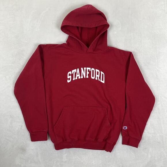 Champion Other - Vintage Stanford Cardinal Hoodie Pullover Sweatshirt Boys Size XL Red Champion